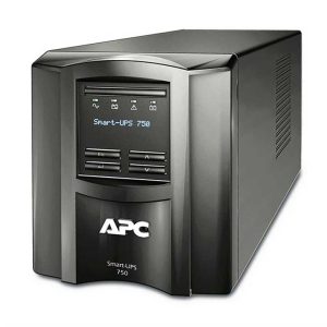 Das Bild zeigt eine APC Smart-UPS 750VA USV mit LCD und Smart-Connect.